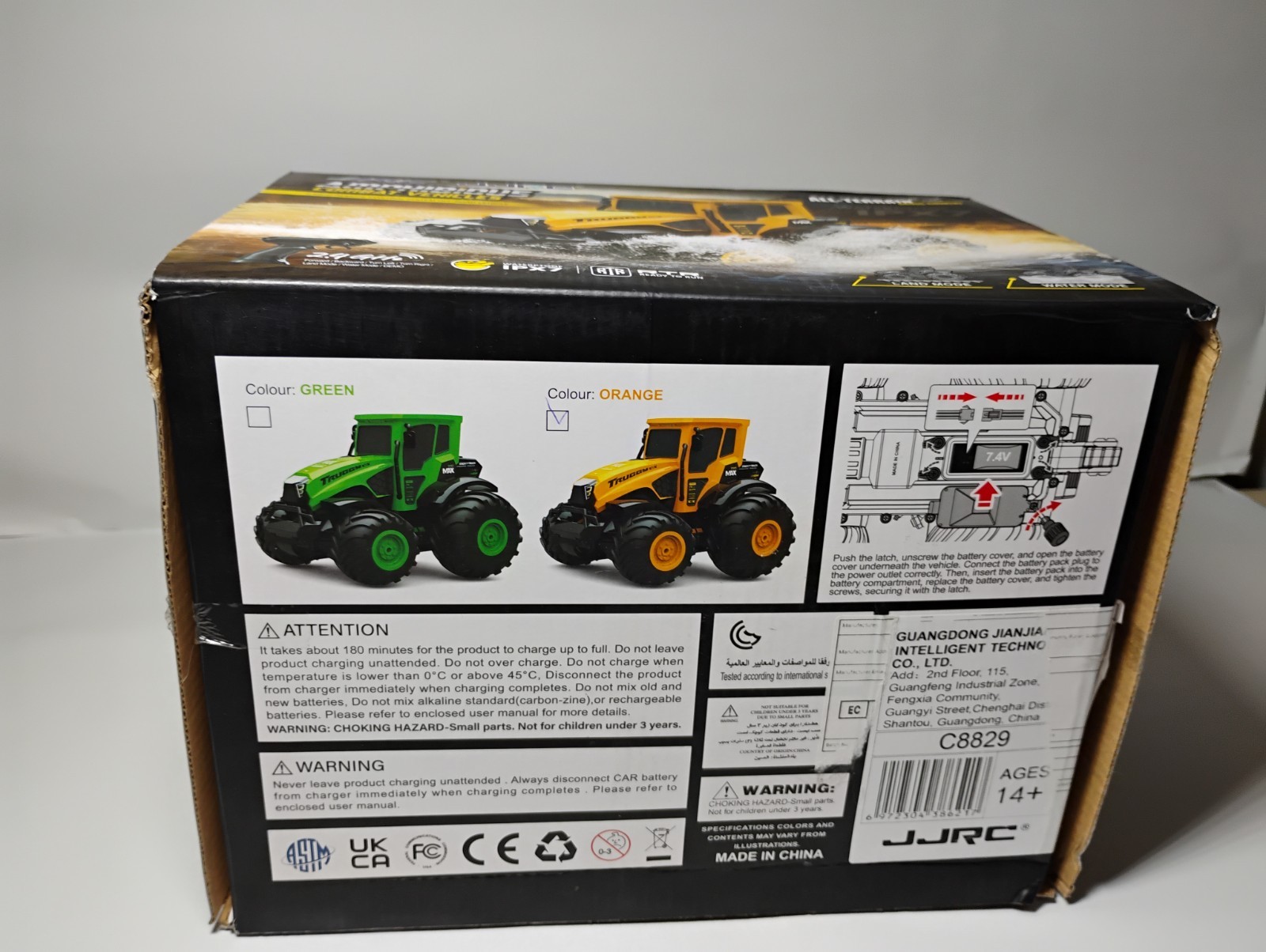 Tractor RC AMBITIOUS 4X4 ORANGE WATER Proof All Terrain C8829.