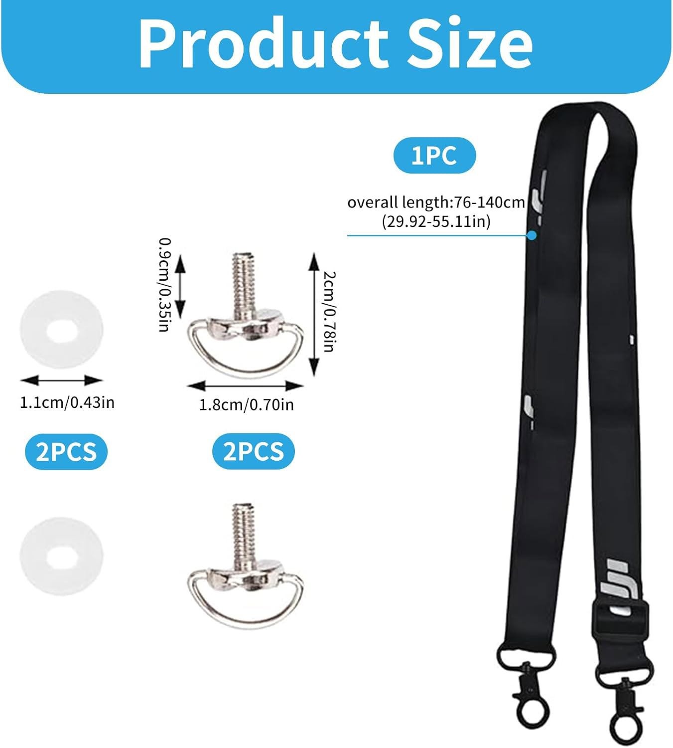 Drone Controller Neck Strap Lanyard for DJI RC Series Mini 4 Pro/Mini 3 Pro/Air3