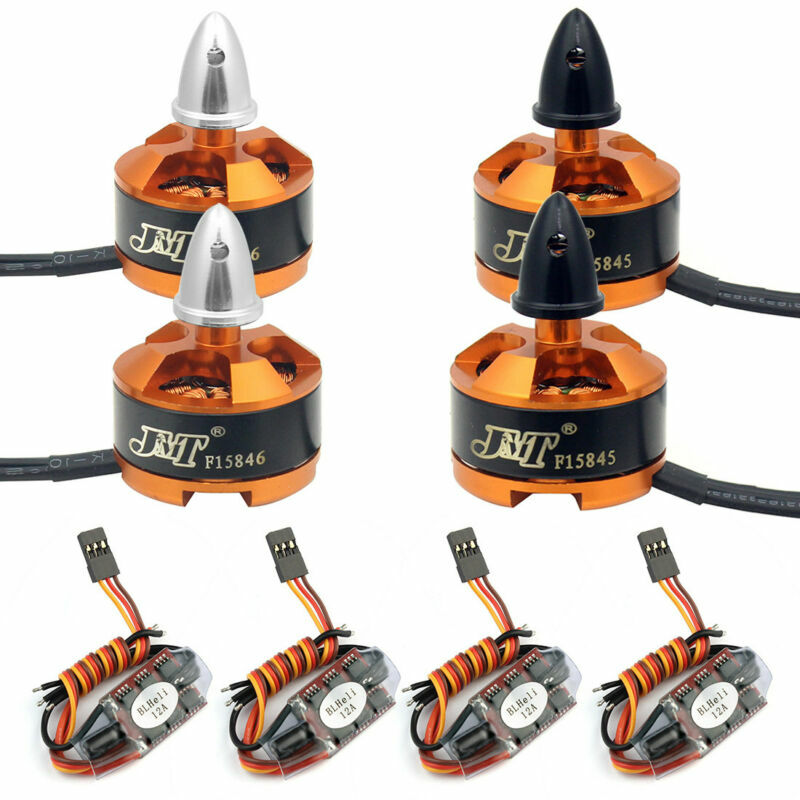 JMT FPV Racing Drone Motor ESC Combo BLHeli 12A ESC 1806 2400KV CW CCW Motors