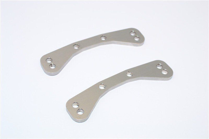 Front/Rear Upper Bulkhead Tie Bar – 2pcs (Stainless Steel) – GPM TXM008