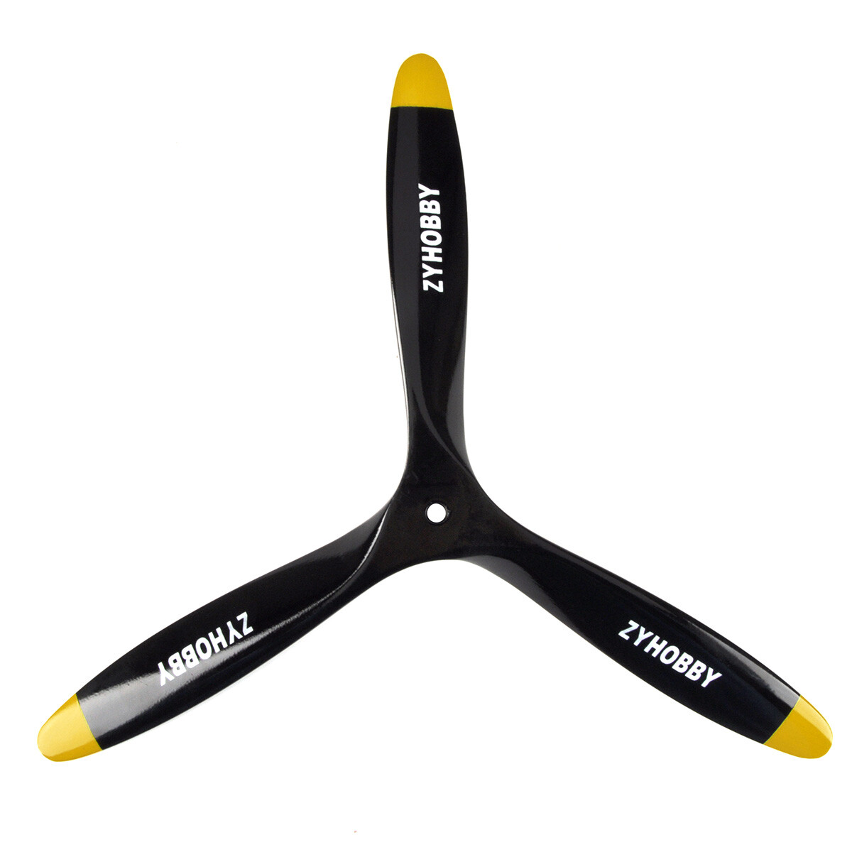 3 Blade 15*8inch Black +Yellow Propeller RC Plane Air-moder CW Beech Wooden Prop