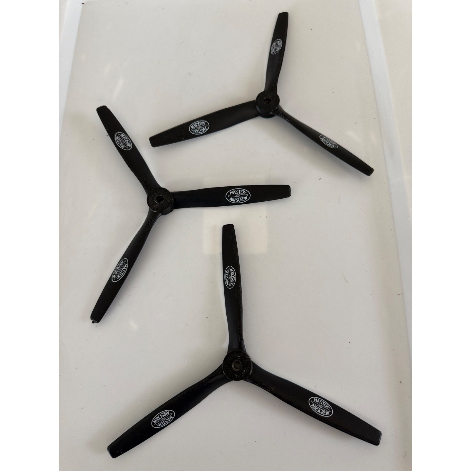 Master Airscrew 3-Blade RC Propeller Set Black Composite 8 Inch TB2318P TB0970P