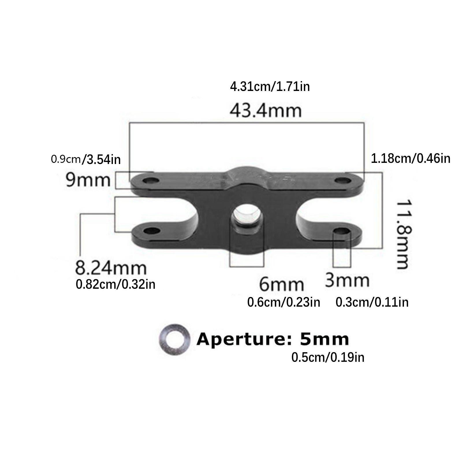 5/6/8mm Full Metal Folding Propeller Seat For FPV Fixed Wing Glider Aircraft