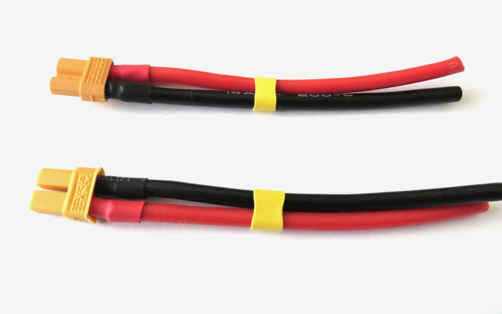 2 Pk XT30 Female Pig Tail 3″, 6″ 12″ Length Wire 18,16 14 12 AWG