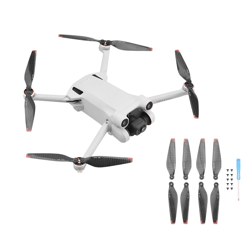 8Pcs Lightweight Carbon Fiber Propellers Quiet Durable for DJI Mini 3 Pro RC