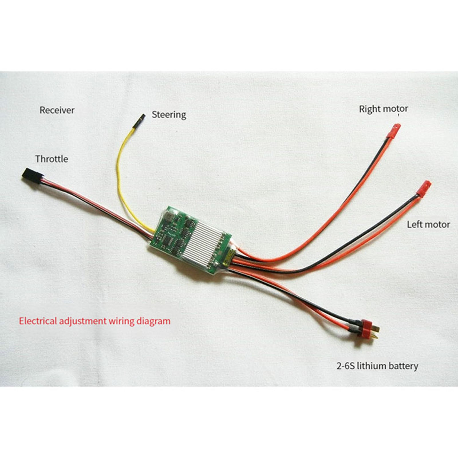 ESC Mute 2-6S 20A x 2 Two-Way Bi-Directional Brushed Hybrid ESC 50x34mm @@
