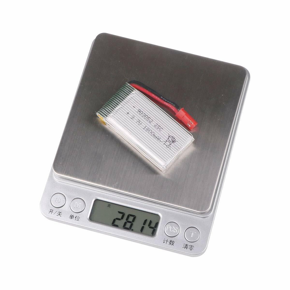 3.7V 1800mAh Lithium Polymer LiPo Rechargeable Battery w JST Plug for RC Drone