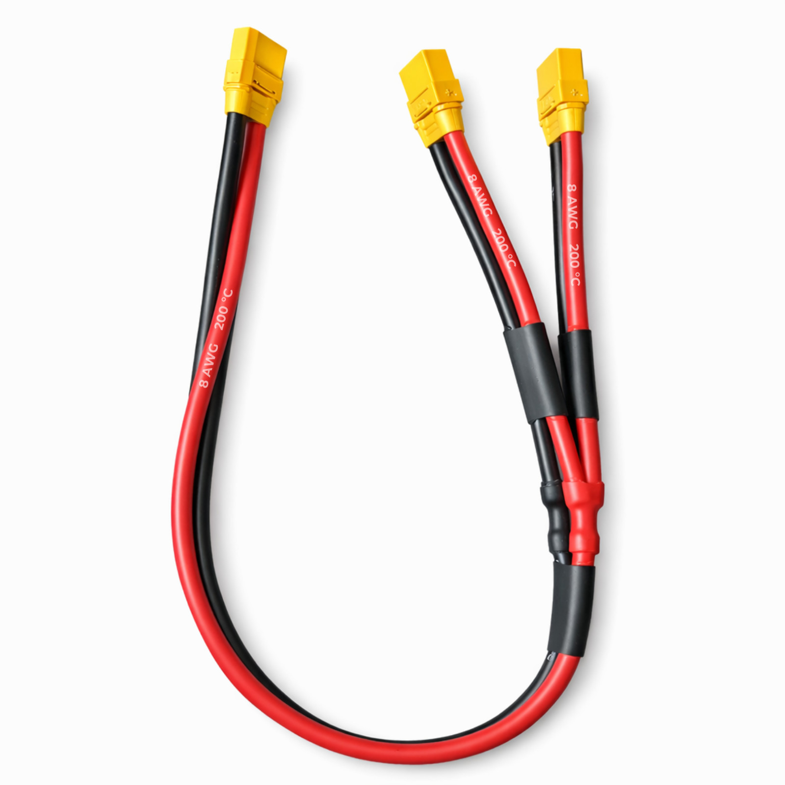 XT90 Y Splitter 8AWG Female Male Parallel Connector 2 Way 1 to 2 3 Way 1 to 3