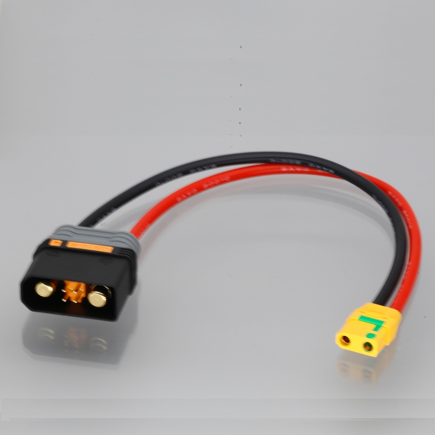 QS10 Male 10mm Bullet o Anti-Spark XT90 Female 8AWG 1FT Adapter Battery Charging