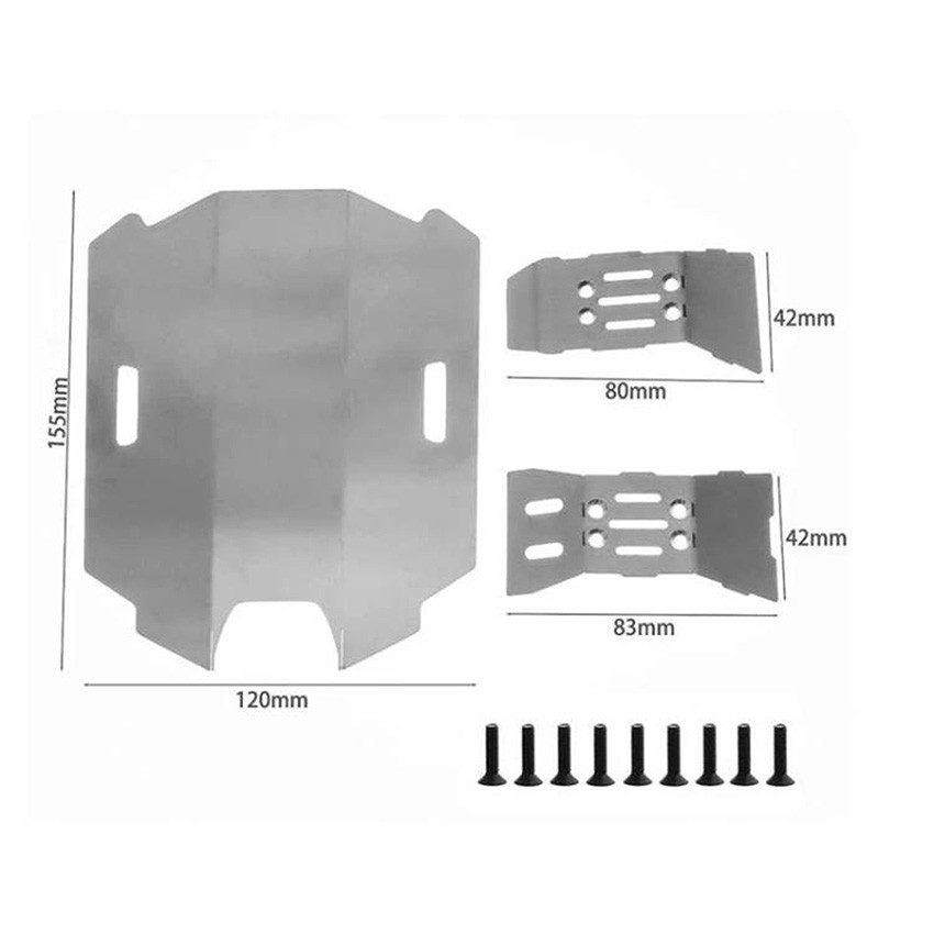 RC Chassis Guard Skid Plate Accessories for ARRMA 1/14 MOJAVE GROM Upgrade Parts