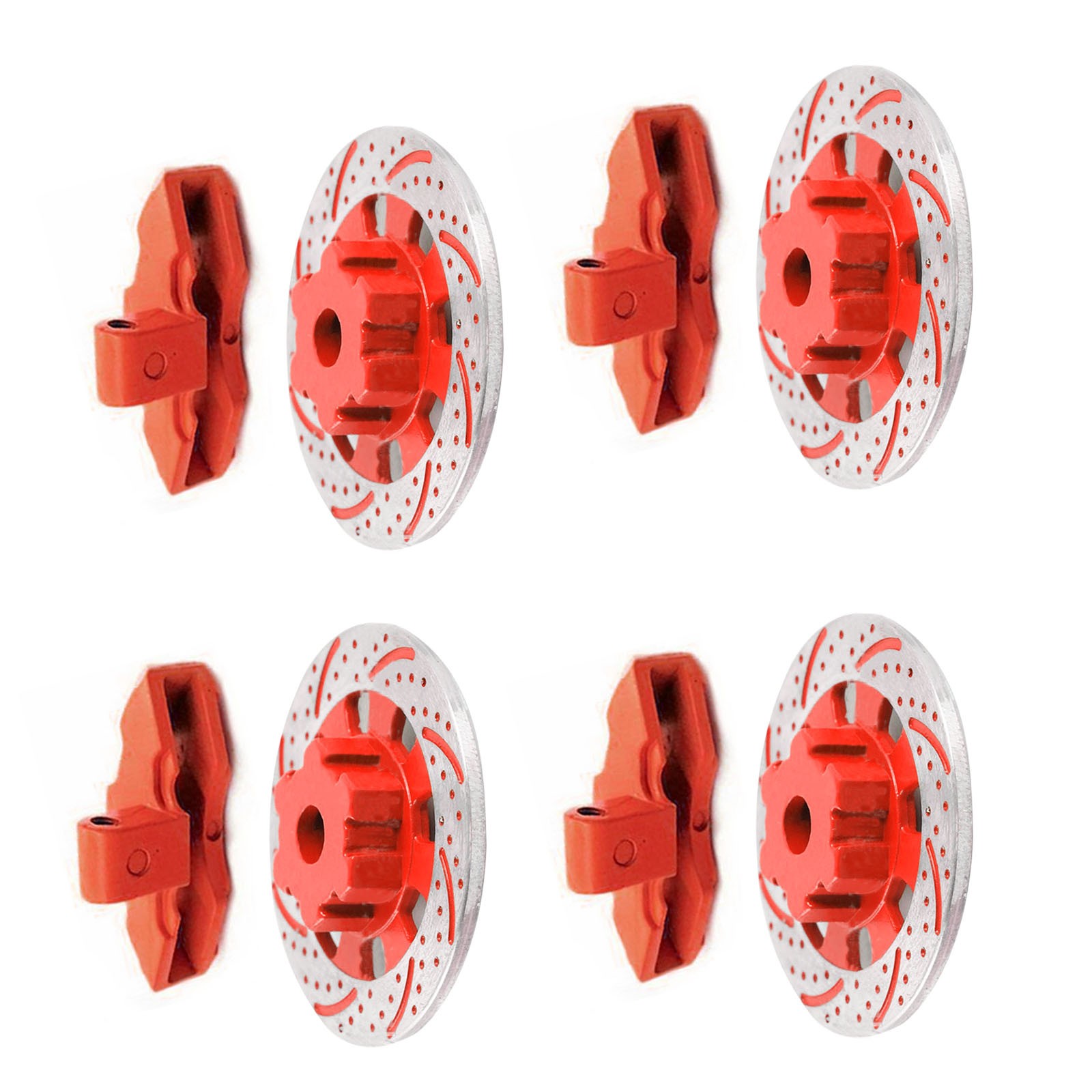 4Pcs Red Brake Disc Calipers For TRAXXAS UDR Unlimited Desert Racer 1/7 RC Car B