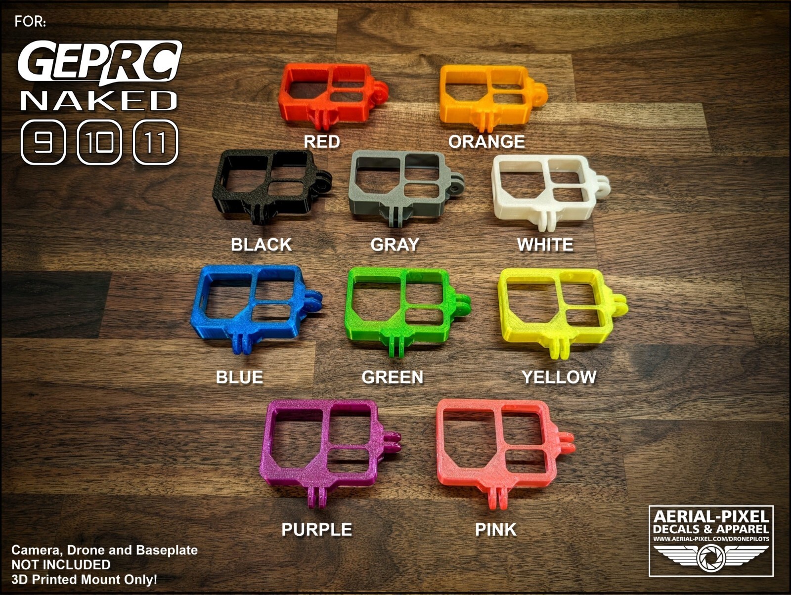 GEPRC Naked Camera Protector for GP9 GP10 GP11 Full Size GoPro Mount – 10 Colors