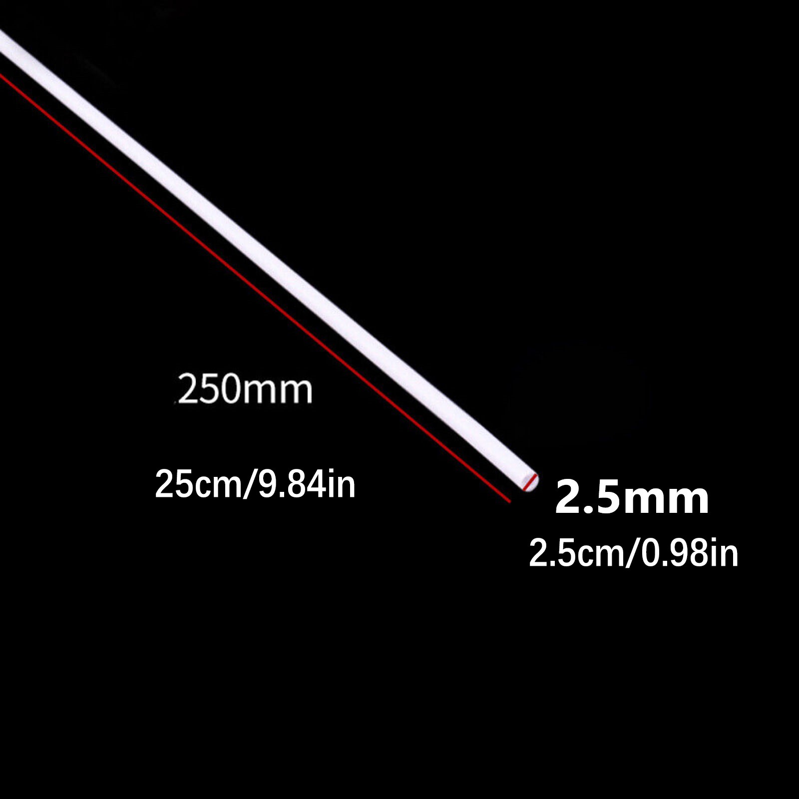 5Pcs 2.5mm Plastic Welding Rods House Sand Table Model Building Making Tool c