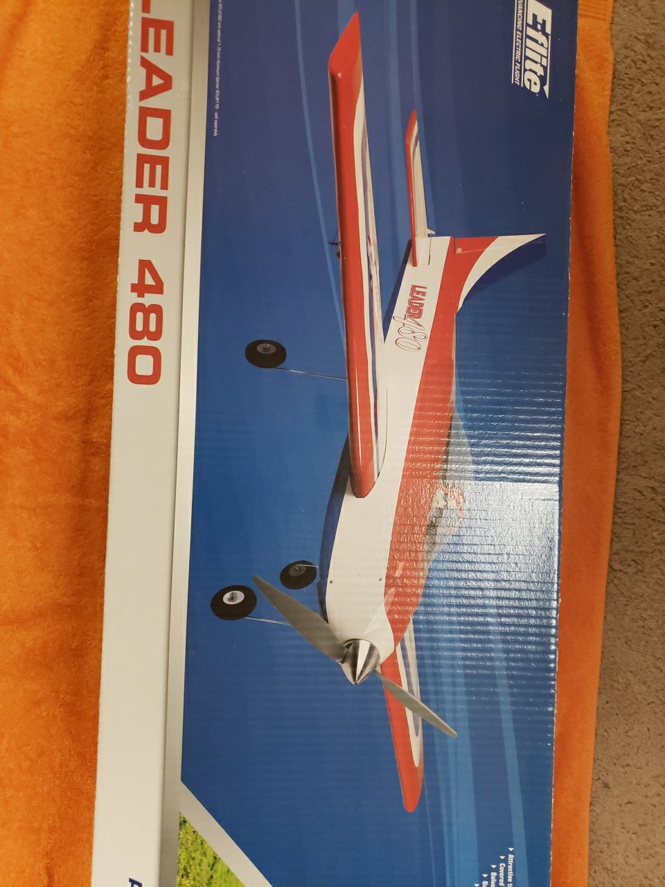 E-flite ARF Model – Leader 480 RC Lelectric Plane – 43″ Wingspan – New