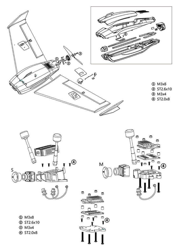 HEEWING/HEE WING: F-01 PNP FPV Airplane 730MM wingspan EPP plane