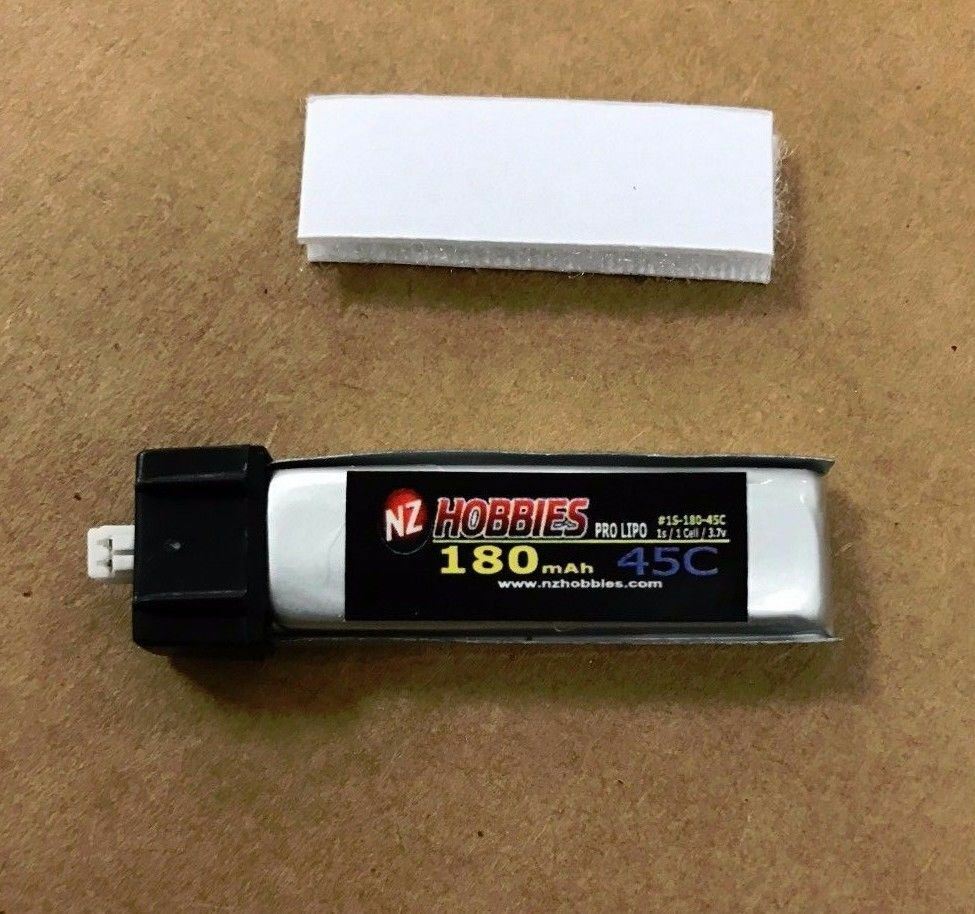 NZHOBBIES 1S 3.7V 180Mah 45C Lipo Battery (4) : E-Flite UMX PT-17 # NZ0126