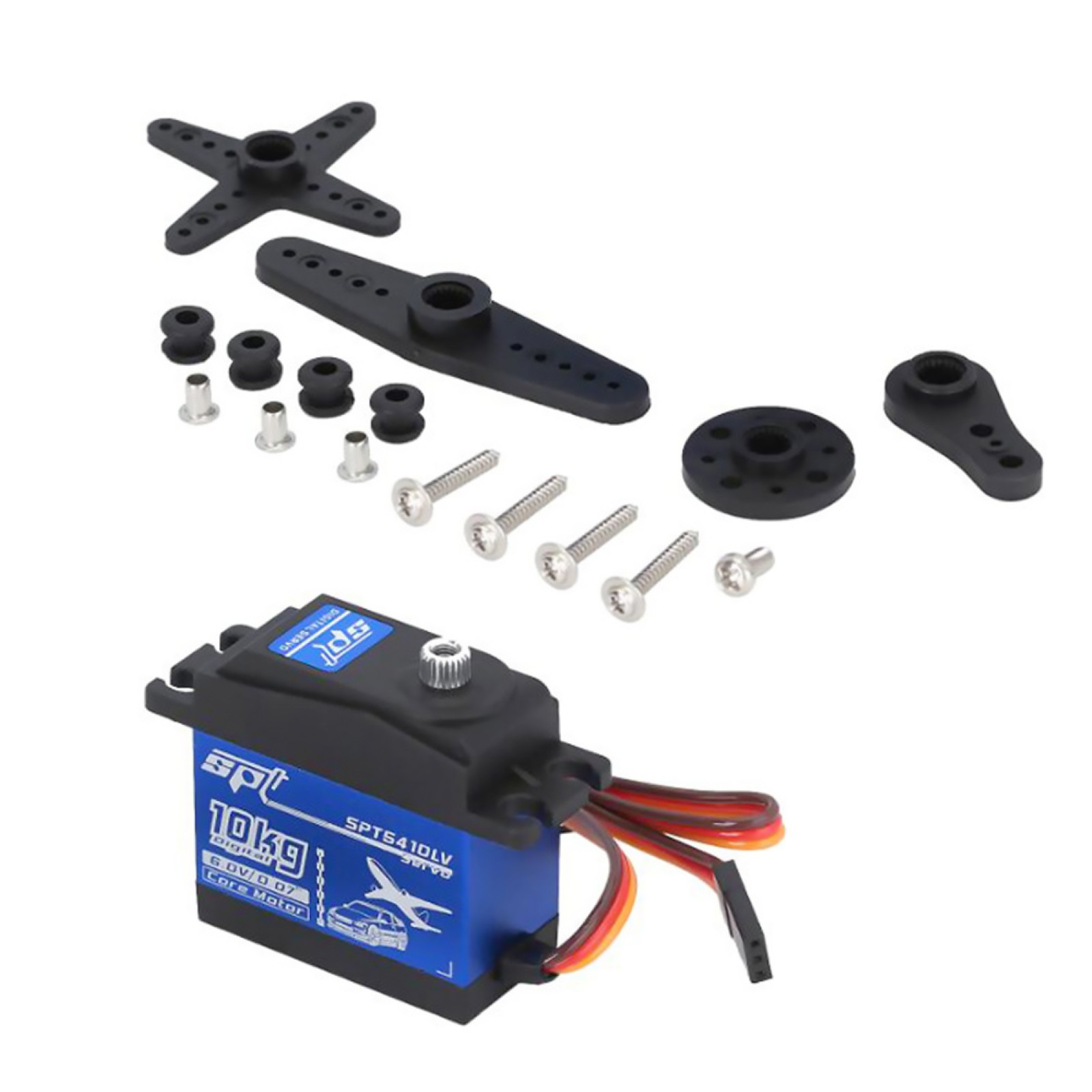 330Hz SPT5410LV Digital Steering Gear Servo For 1/10 RC Car Airplane Model m