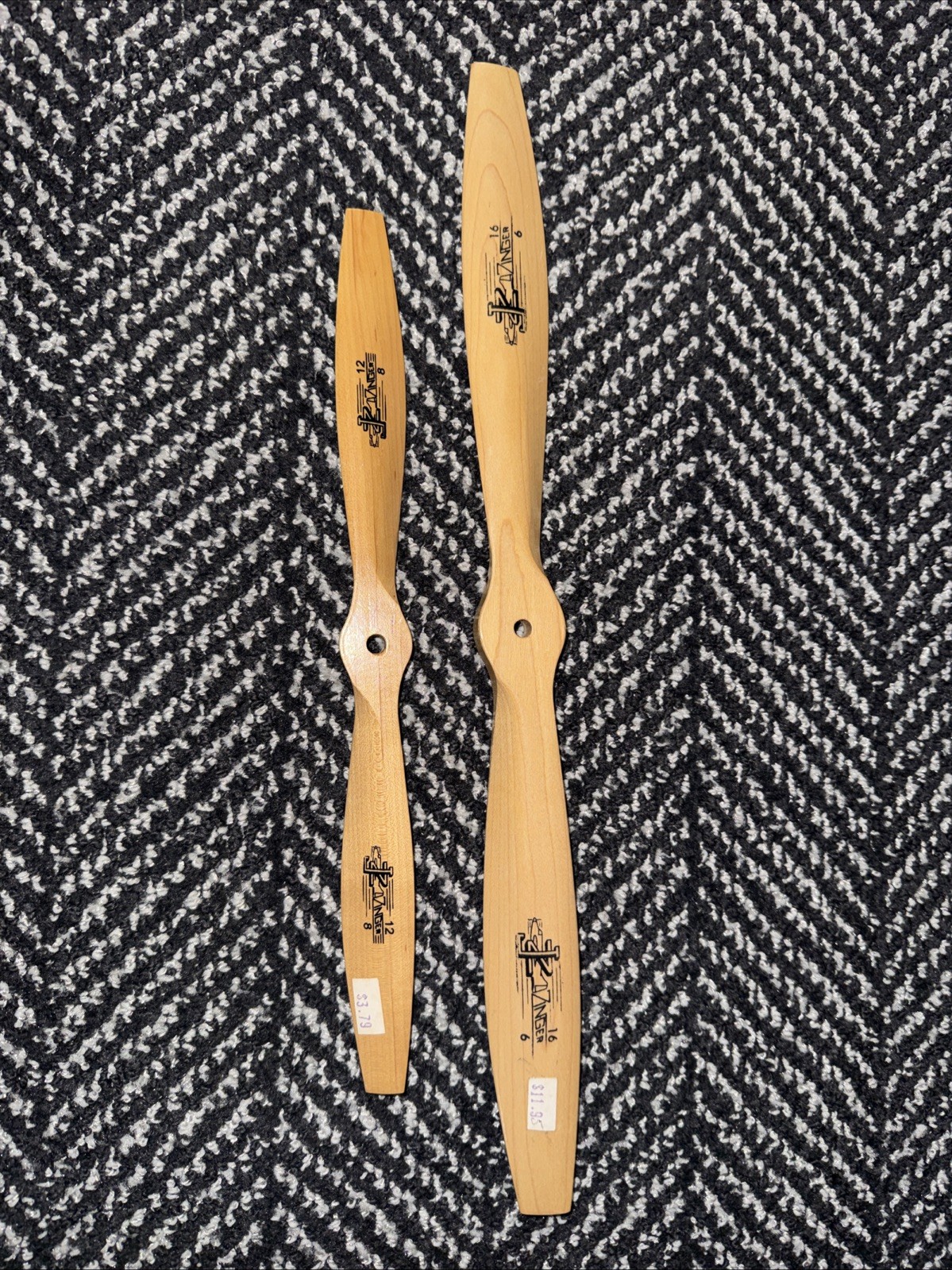 Brand New Lot Of 2 Zinger Wood Propellers