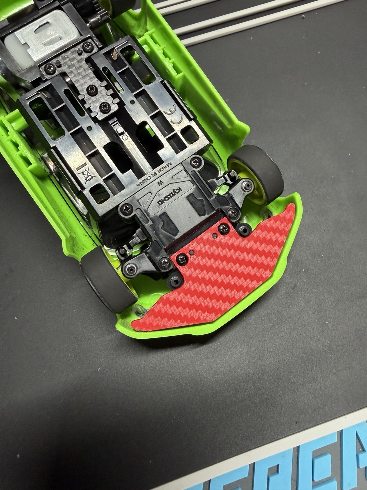 Mini-Z MR-04 Carbon Fiber Style Front Bumper for JR-GT01 Body | 1/28