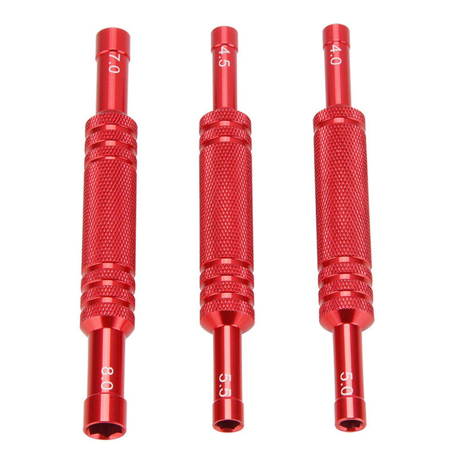 3X Aluminum Double Head RC Car Repair Hexagon Sleeve Screwdriver Hex Wrench Tool