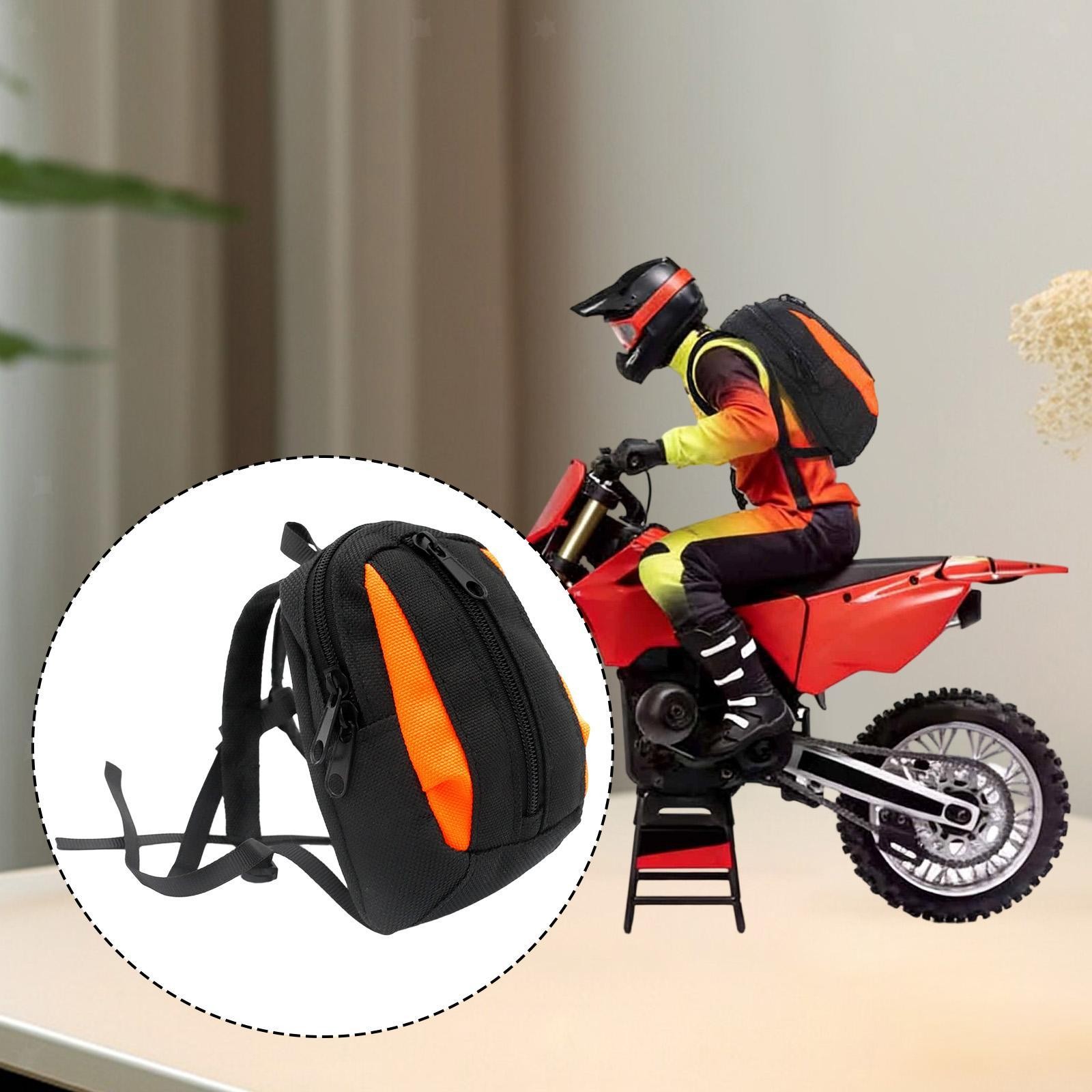 1:4 RC Motorcycle Simulation Backpack Equipment Decorative Backpack Replacement