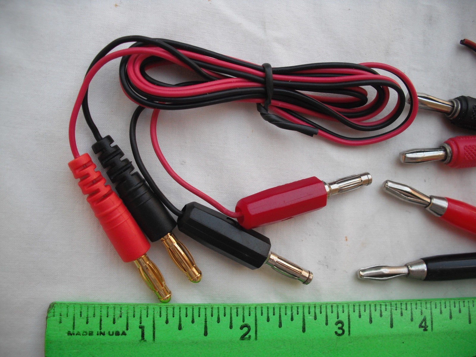 Lot of 6 Assorted Banana Plug Set, Wires, Cables, RC R/C Plane Airplane Boat Car