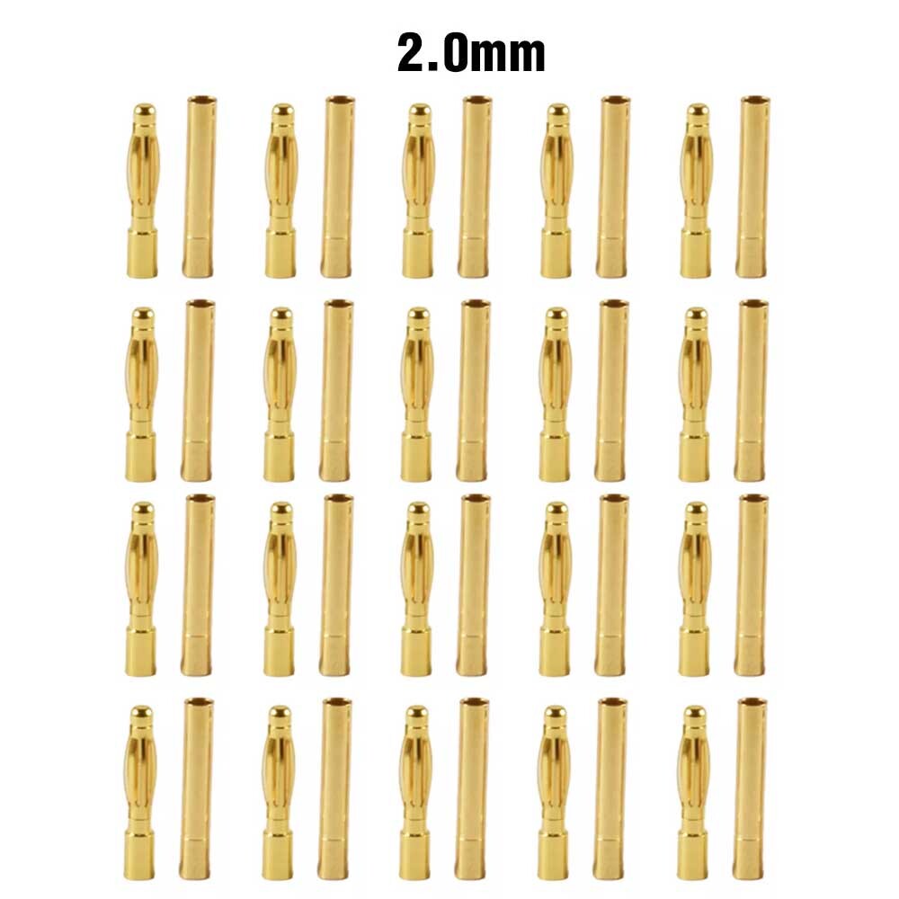 20pair RC Bullet Connector 2/3/3.5/4.0/5/5.5/6/8mm Male Female Banana Plug USA