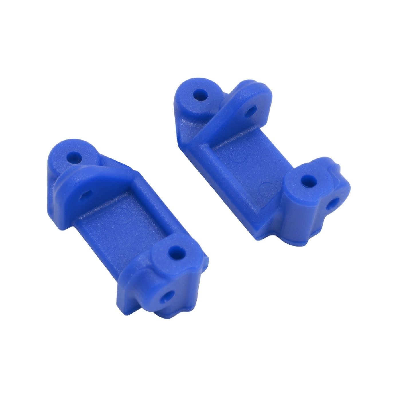 RPM80715 BLUE CASTER BLOCKS: TRAXXAS 2WD