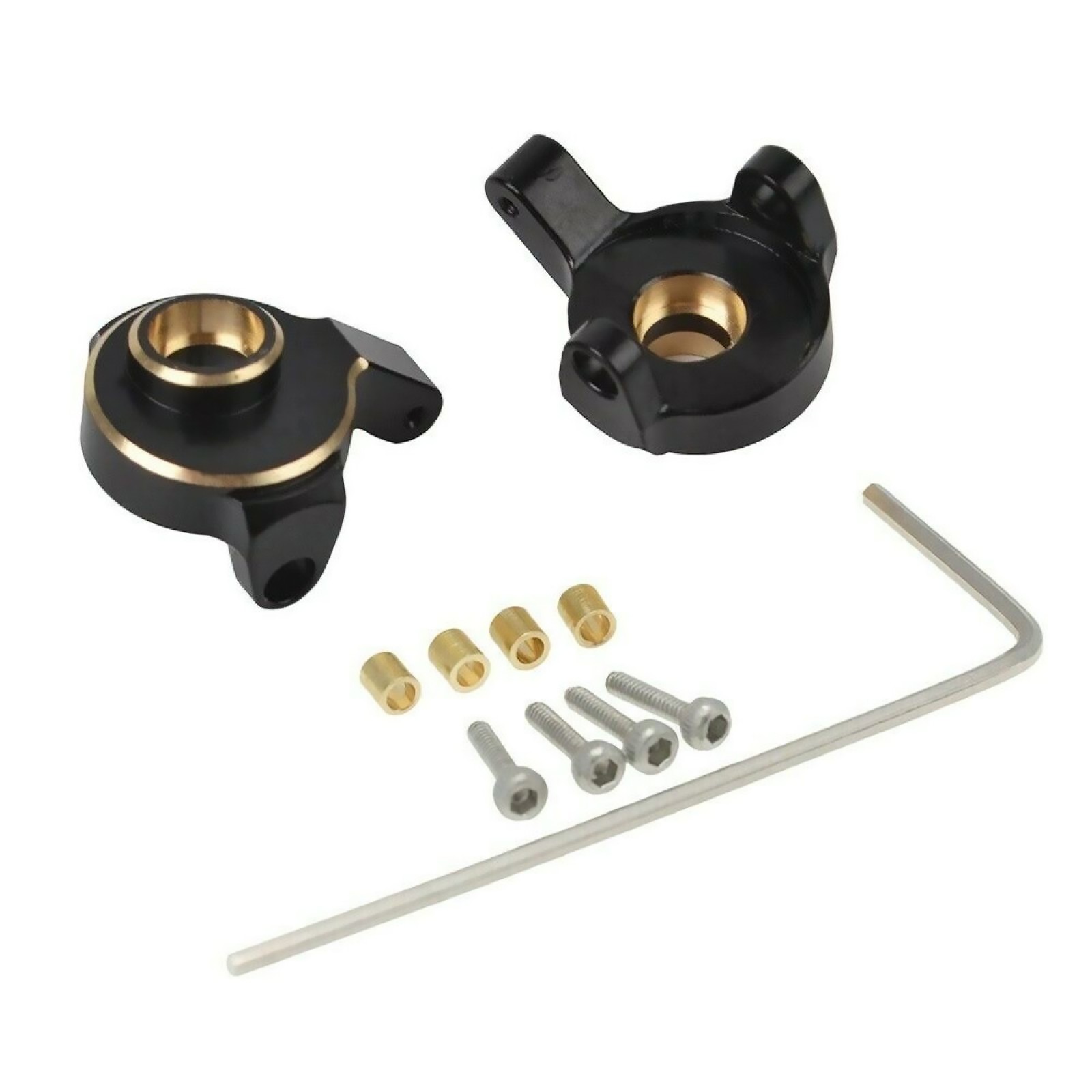 2* Heavy Brass Front Steering Knuckle Replace For Axial SCX24 90081 1:24 RC Car