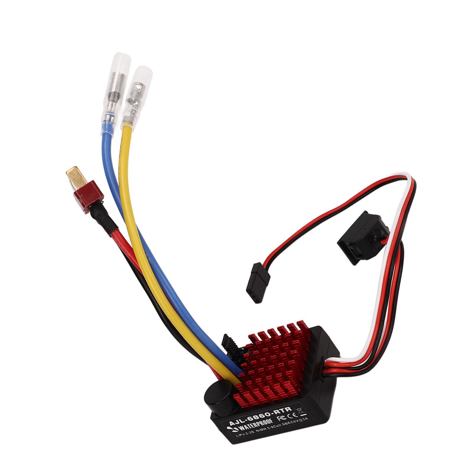 RC Car Brushed ESC 60A Waterproof Electronic Speed Controller For 1/10 RC Boat g