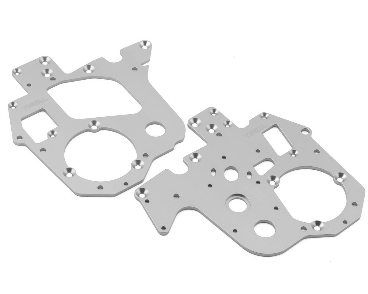 Treal Hobby Promoto MX Aluminum Chassis Plates (Silver) (2) [TLHTPROMOTOMX-161]