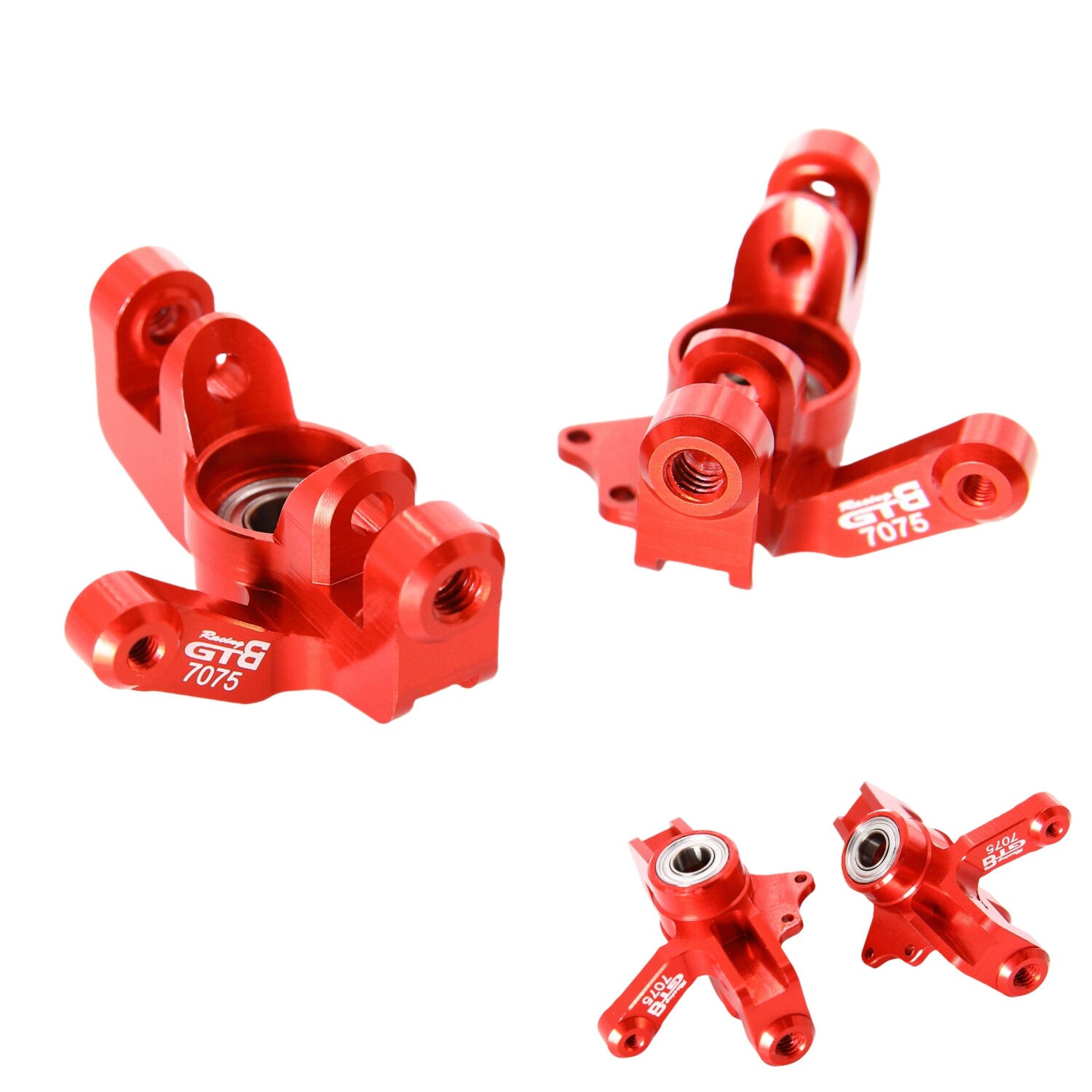 GTB CNC 7075 T6 Front Steering Block Knuckle Arm for 1/10 Losi Hammer Rey U4