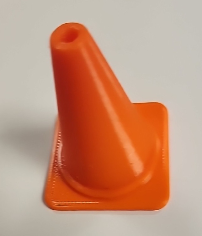 Ten (10) Orange Traffic Safety Cones for Scale RC New 3D printed 2.0 inch tall