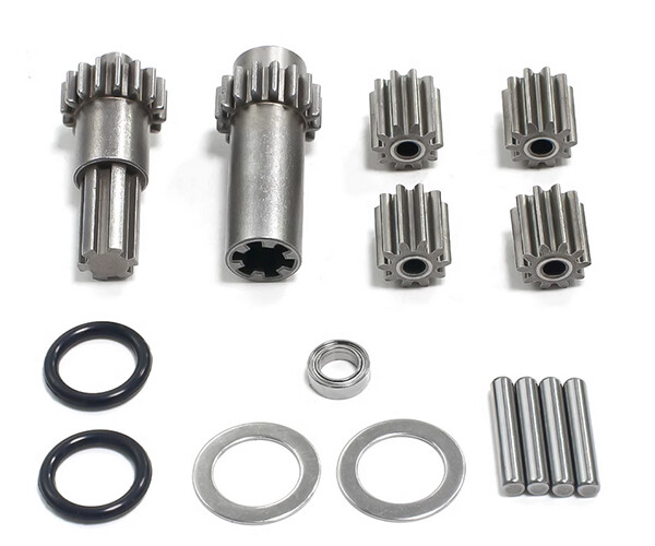 ALU CENTER DIFF CASE SET ARA311166 FOR ARRMA 1/8 MOJAVE / 1/10 KRATON OUTCAST 4S
