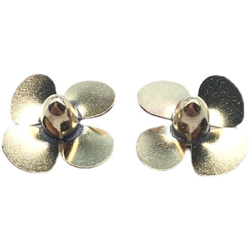 4 Blades RC Boat Metal Propeller Brass Props 2mm Shaft M2 D12/14/15/16/19mm
