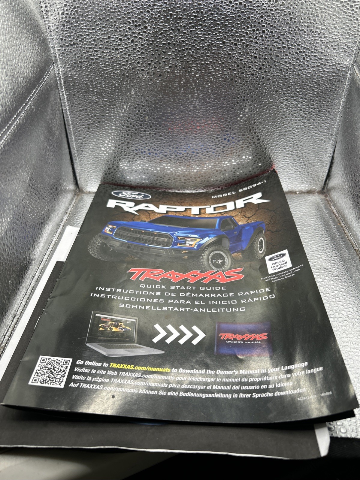Traxxas 58094-1 Ford Raptor Quick Start Guide, Instruction Manual With Breakdown