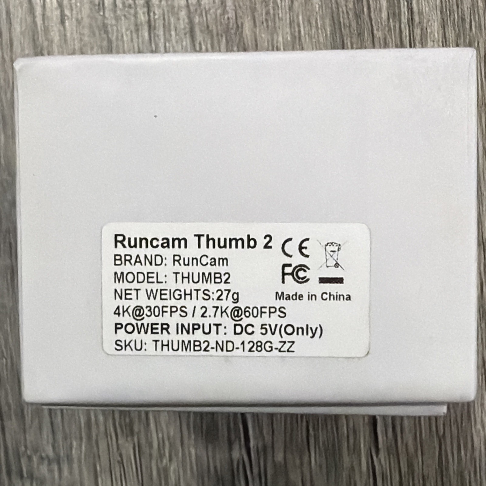 RunCam Thumb 2 4K Action Camera With ND Filter Set