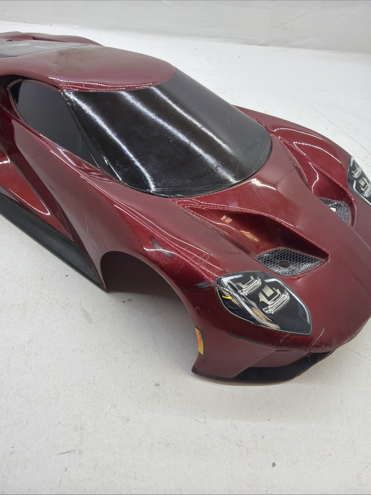 Used/Read: RARE FORD GT Traxxas 4-Tec 2.0 1/10 4wd Touring Car Body RED