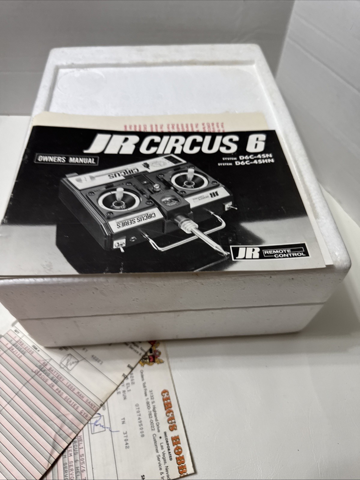 Vintage Gas Powered Airplane Parts Lot JR Circus 6 Remote Control Included