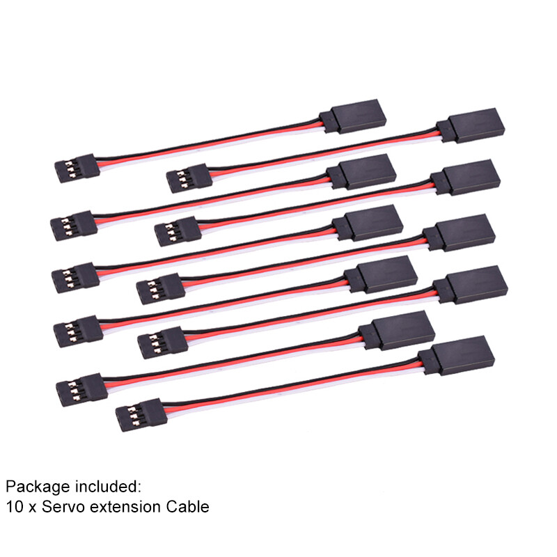 10X RC Servo Extension Lead Wire Cable For RC Futaba JR Male to Female Connector