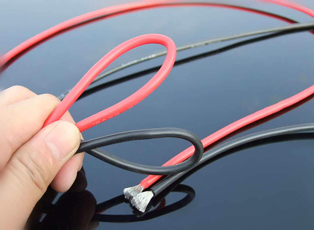 Flexible Soft Silicone Wire Cable 8/10/12/14/16/18/20/30 AWG Black Red RC Cable