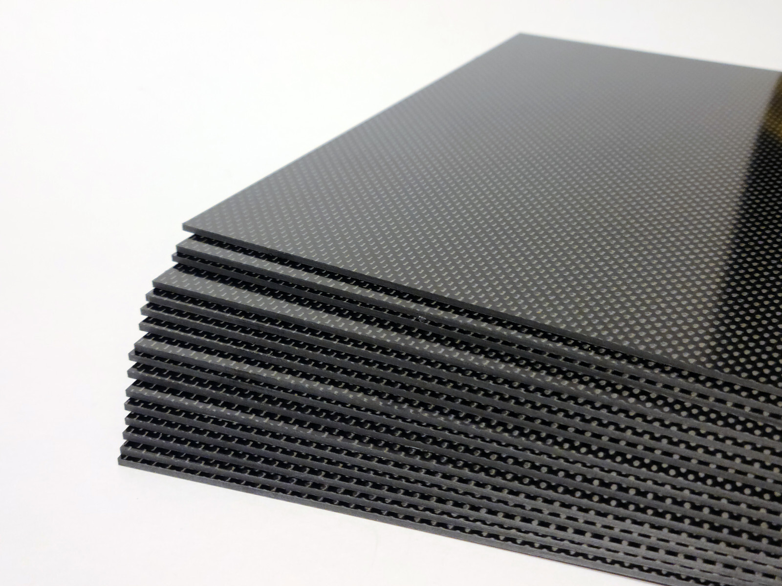 USA MADE CARBON FIBER 3K PLAIN WEAVE PANELS / SHEETS – 1.5-3mm Thick -FULL GLOSS