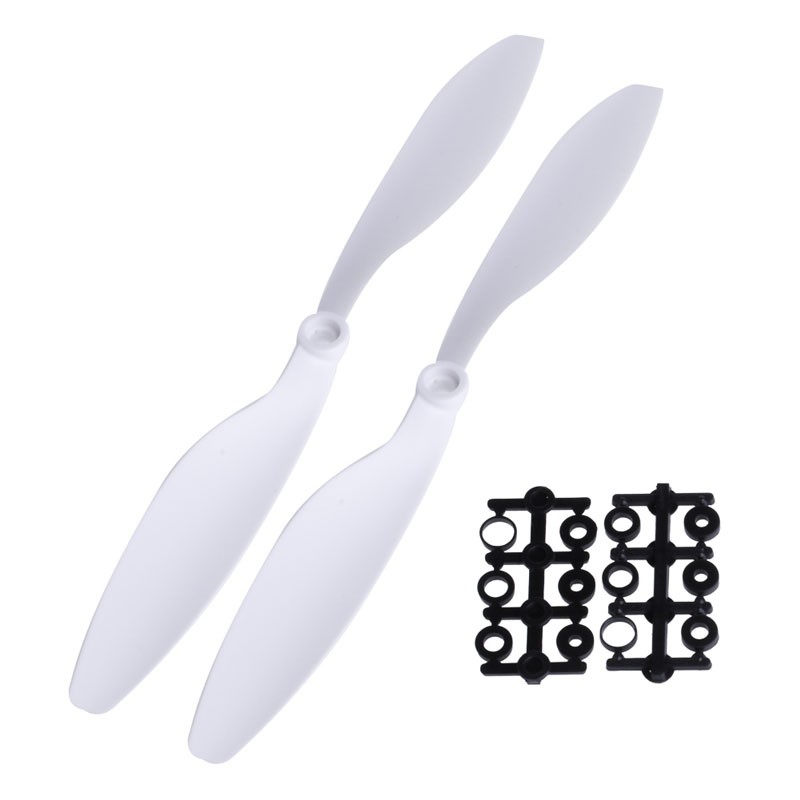 1Pair 1045 10×4.5 CW Propeller CCW Prop For RC Multicopter F450 Quadcopter Black
