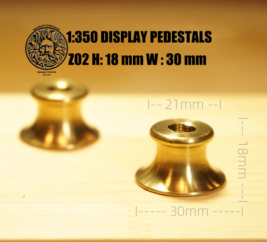 Brass Stand 1:350/700/2000 Various Size Ship Metal Display Stand Pedestals