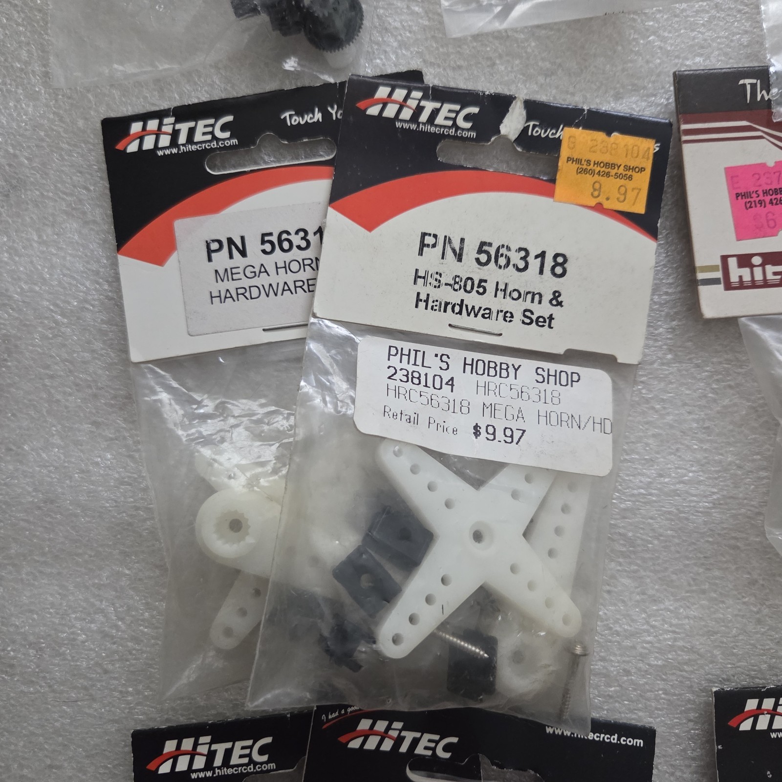 Hitec ~ 28 Item Parts Lot ~ RC Servo Replacement Gears & Arms ~ NIP NOS