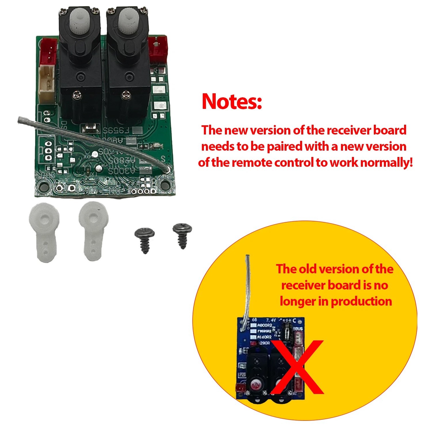Replacement Receiving Board, Compatible with WLtoys XKS A280 RC Airplane
