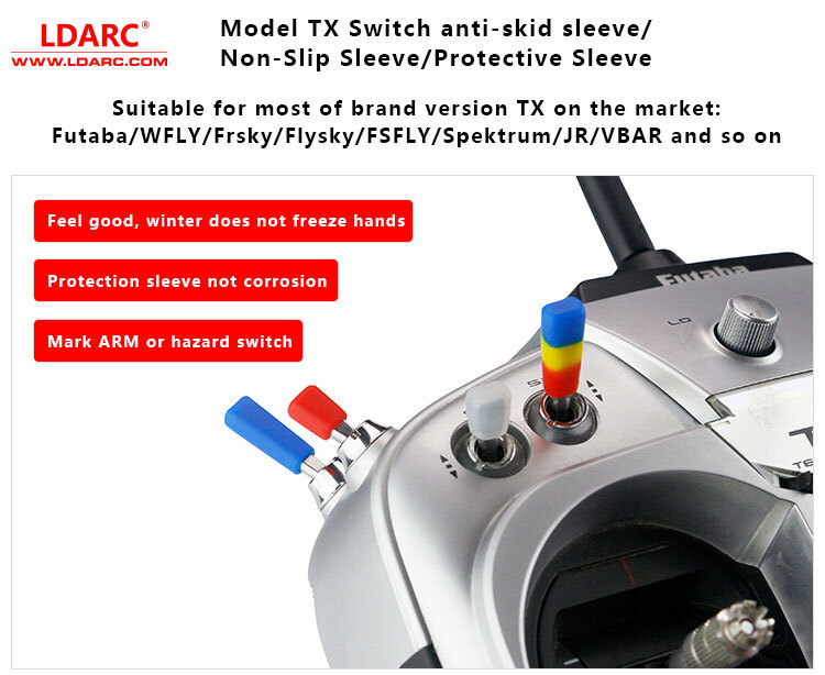 10Pcs LDARC FPV Remote Control Switch Protection Sleeve Lever Cap Silicone Cover