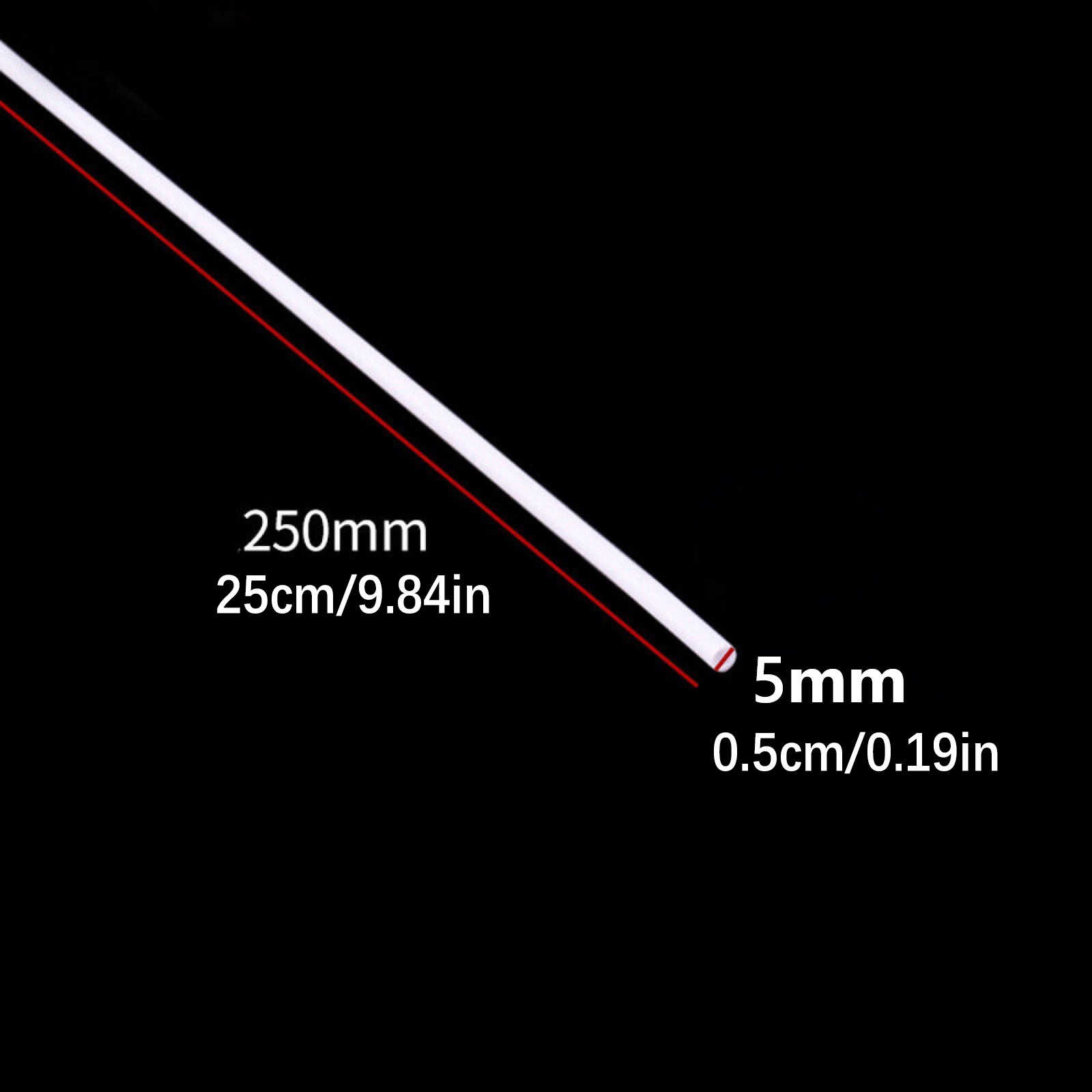 5Pcs 5mm Plastic Welding Rods DIY House Sand Table Model Building Making Tool cc