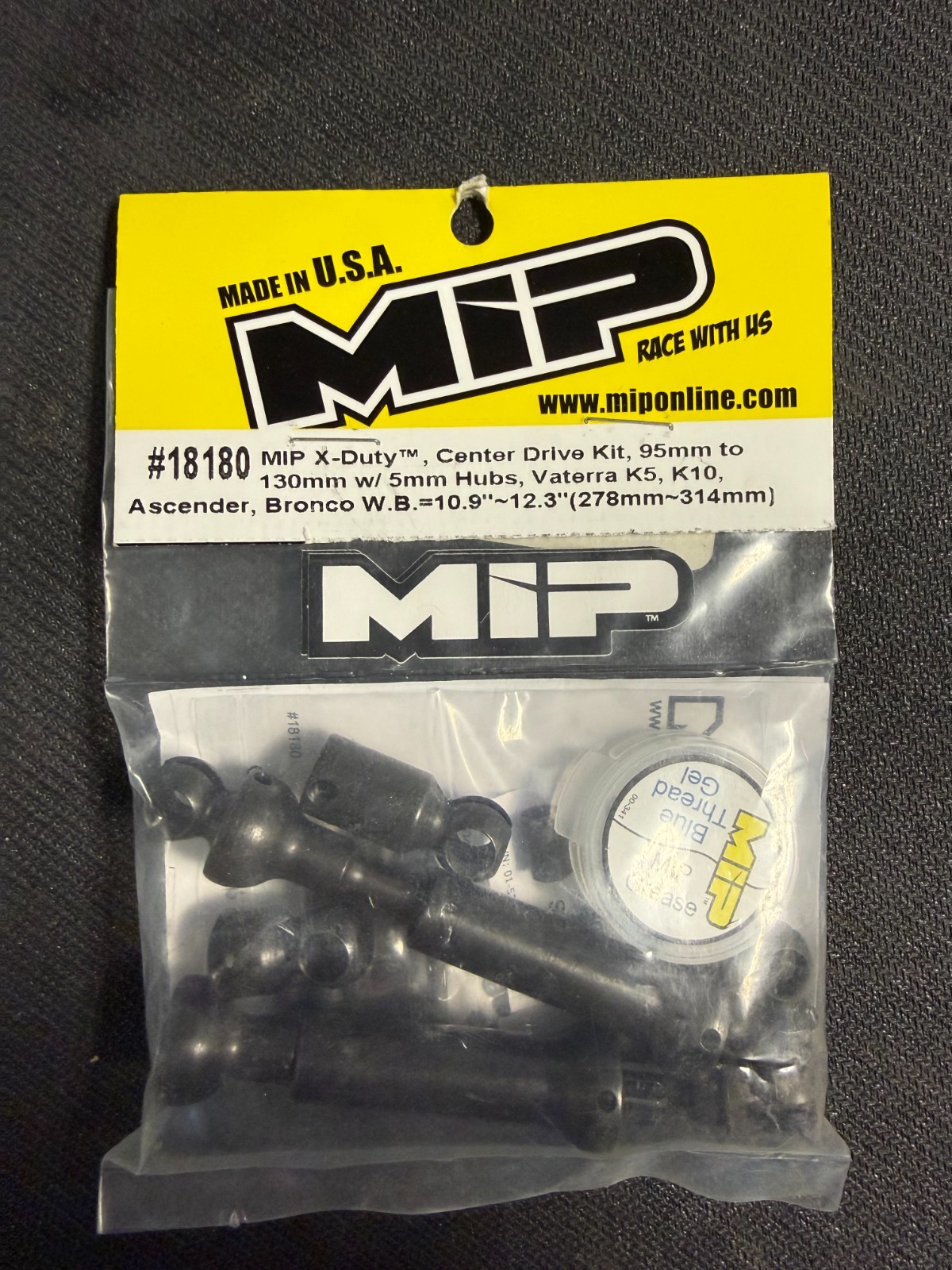 MIP-18180-MIP X-DUTY CENTER DRIVE KIT- 95MM-130MM-REFER TO MANUAL FOR FITMENT