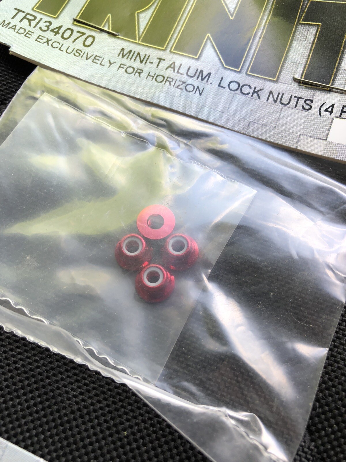 Trinity Rc Losi Mini-T Mini-B Mini Baja Wheel Lug Nut Red Vintage 1.0 2.0 Lock